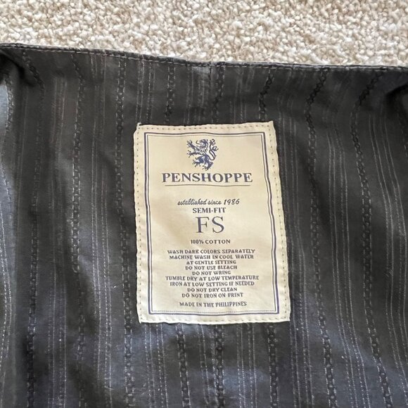 Vintage Gray Whimsygoth Button Up Utility Vest with Striped Black Back Medium - Picture 5 of 9